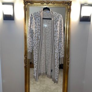 Eight18 leopard print long cardigan / duster